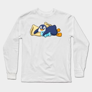 Penguin at Sleeping with Pillow Long Sleeve T-Shirt